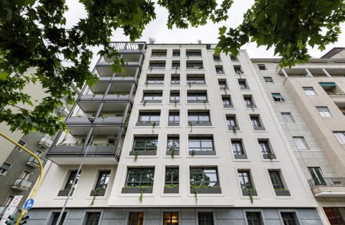 Prospetto principale del complesso residenziale