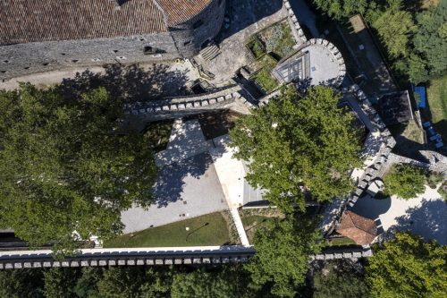 Vista diurna aerea dell'area dell'intervento