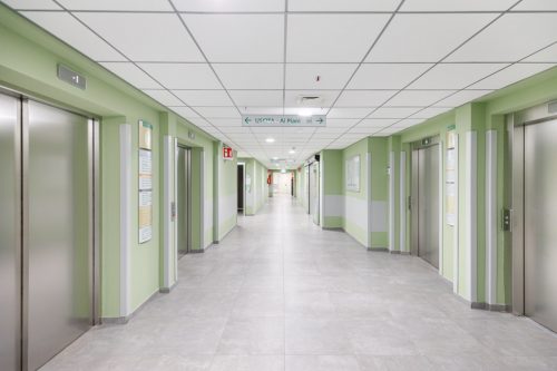 Corridoio di accesso alla Radioterapia