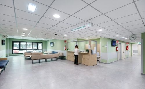 Reception e sala d’attesa della Radioterapia