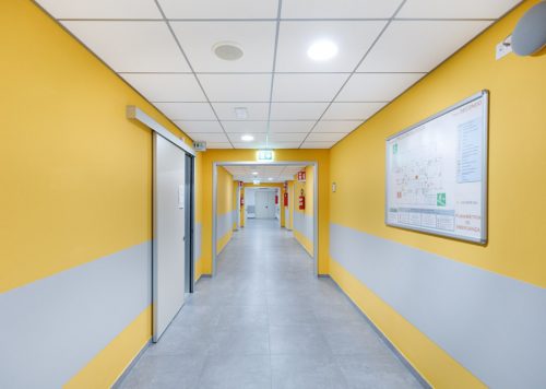 Corridoio di accesso agli ambulatori