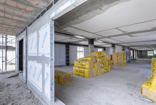 Durante i lavori, materiali e prodotti usati nel cantiere