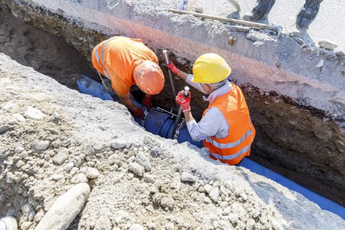 Particolare della congiunzione delle condotte