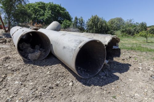 Particolare delle vecchie tubazioni