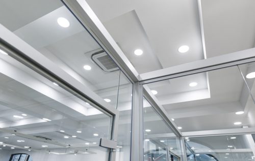 Particolare dei profili per il vetro - Roma