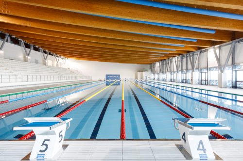 Vista interna piscina olimpionica - Stadio del Nuoto
