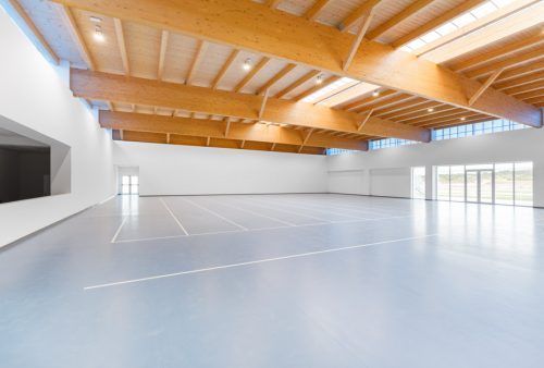 Vista interna dell'impianto di tiro con l'arco - Archery Center