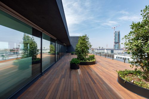 Terrazza panoramica al piano superiore