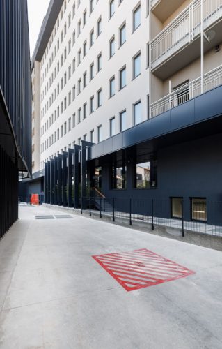 Particolare della facciata laterale
