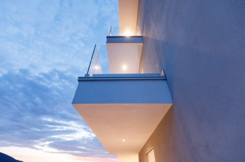 Particolare di un balcone esterno