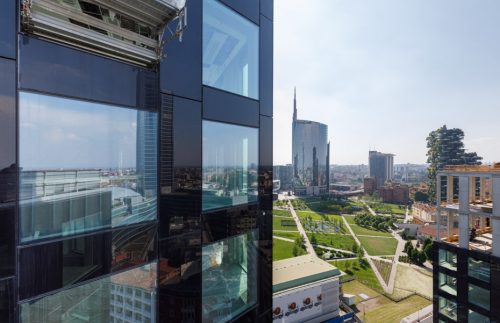 Vista sul parco biblioteca degli alberi