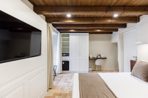 Vista frontale della camera