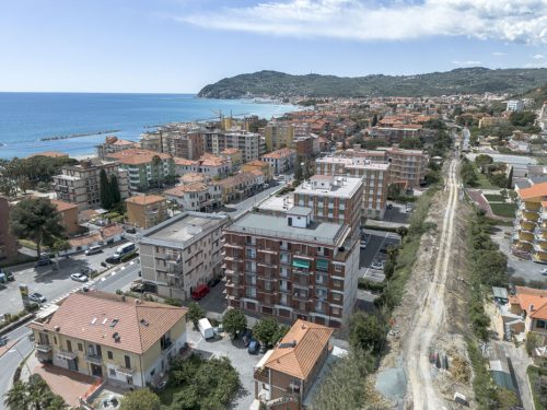 Vista aerea dell'area di lavoro