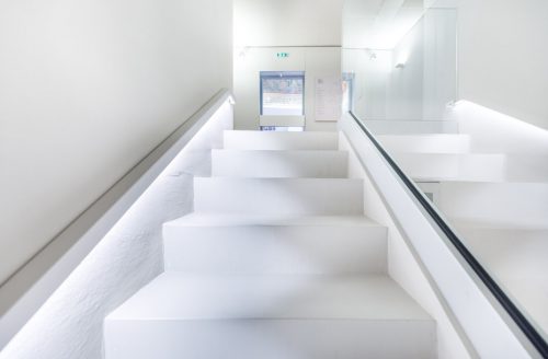 Scale di accesso ad una sala del Museo