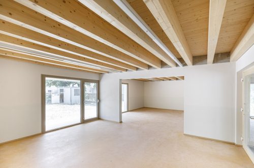 Vista di uno spazio interno all'edificio