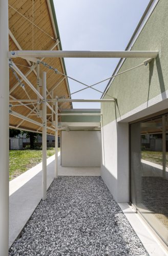 Particolare dell'esterno della struttura