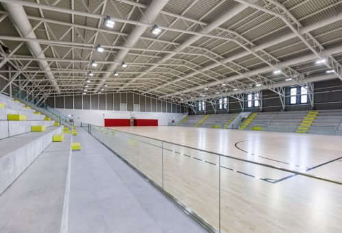 Vista del campo sportivo dagli spalti