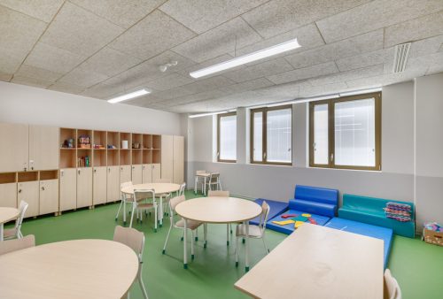 Vista interno di un'aula scolastica