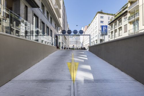 Rampa di accesso al parcheggio interrato