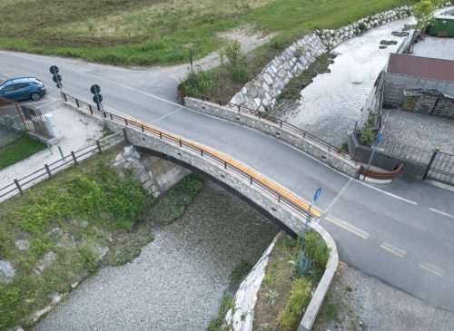 Vista assonometrica del ponte