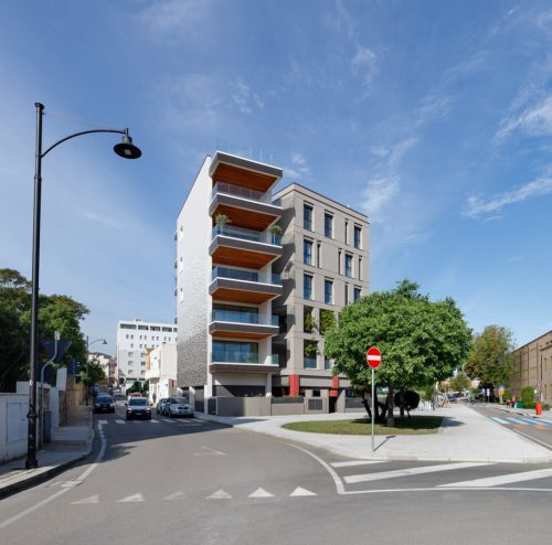 Prospetto frontale della residenza