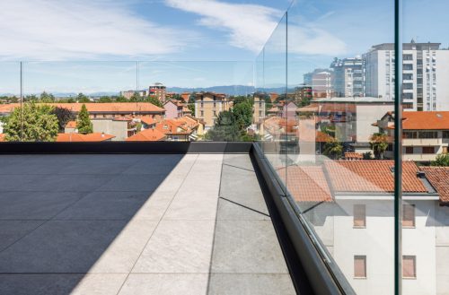 Vista di una terrazza della residenza