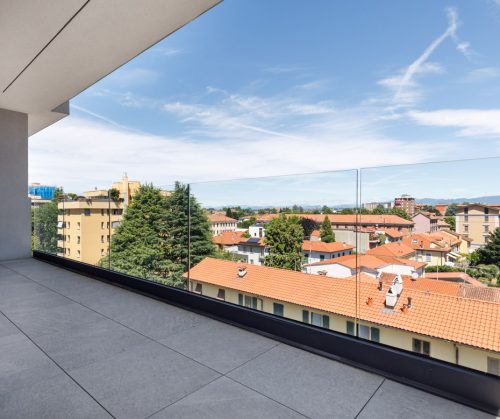 Vista panoramica dalla terrazza dell’appartamento