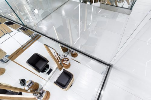 Dettaglio del parapetto del primo piano