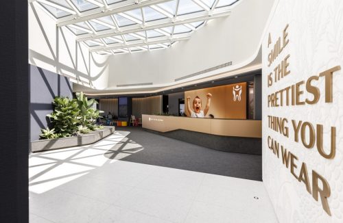 Vista interna dell’area accoglienza