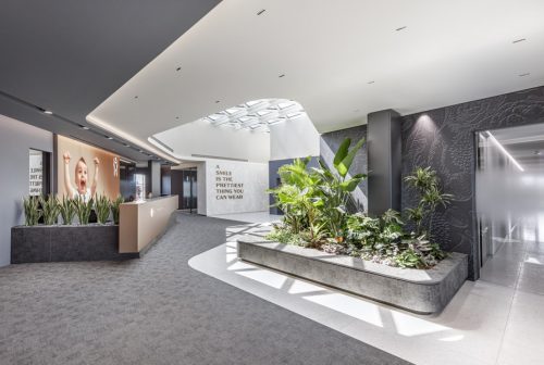 Vista interna della hall di ingresso