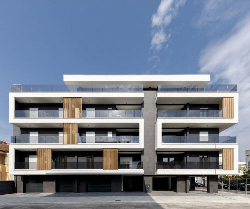 Facciata principale del complesso