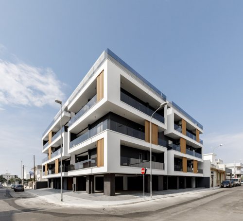 Vista ad angolo del complesso