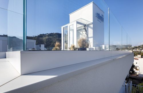 Dettaglio esterno del parapetto - Calea Hotel, Bacoli