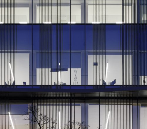 Dettaglio della facciata esterna principale