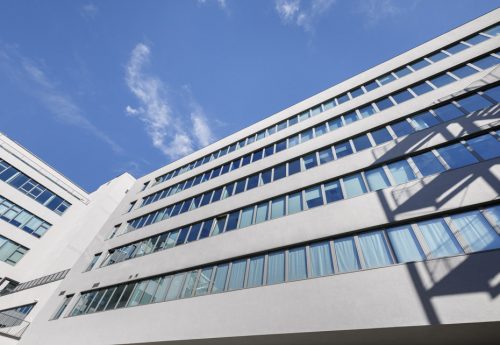 Facciata laterale dell'edificio