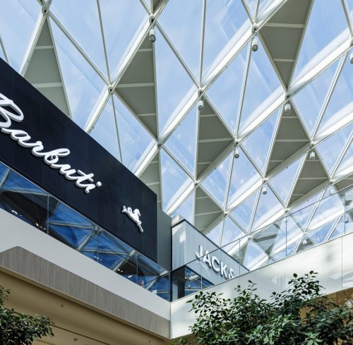 Dettaglio dei parapetti e del lucernario 