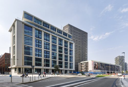 Vista esterna del complesso per uffici 