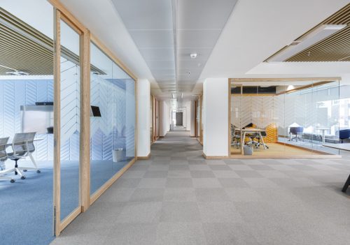 Spazio comune tra gli uffici 