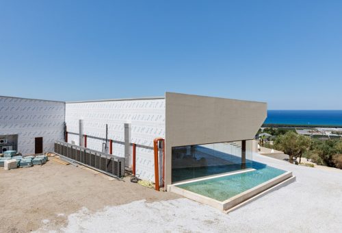 Vista panoramica esterna, durante i lavori