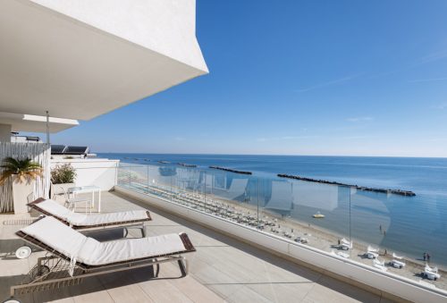 Terrazza di una suite dell'hotel