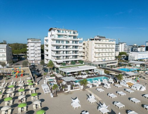 Vista aerea diurna dell'hotel