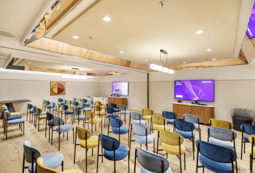 Sala ricevimenti interna all'albergo