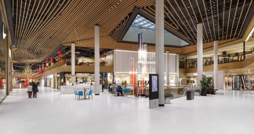 Vista interna del piano terra del complesso